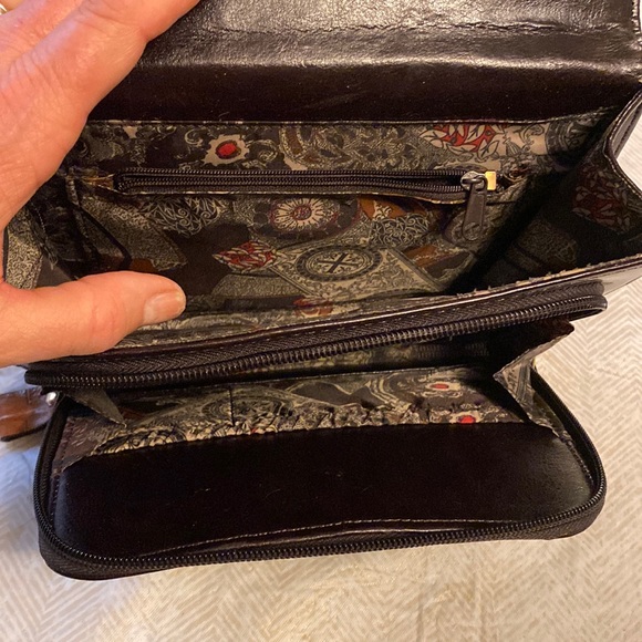 Vintage Belle Rose Leather Small Briefcase Purse - Picture 6 of 11